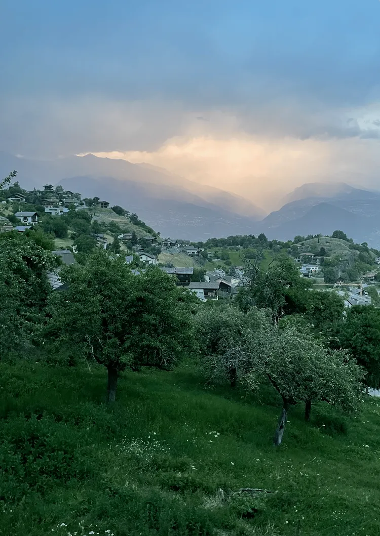 Picture taken in the middle of the alps, in the village where I grew up