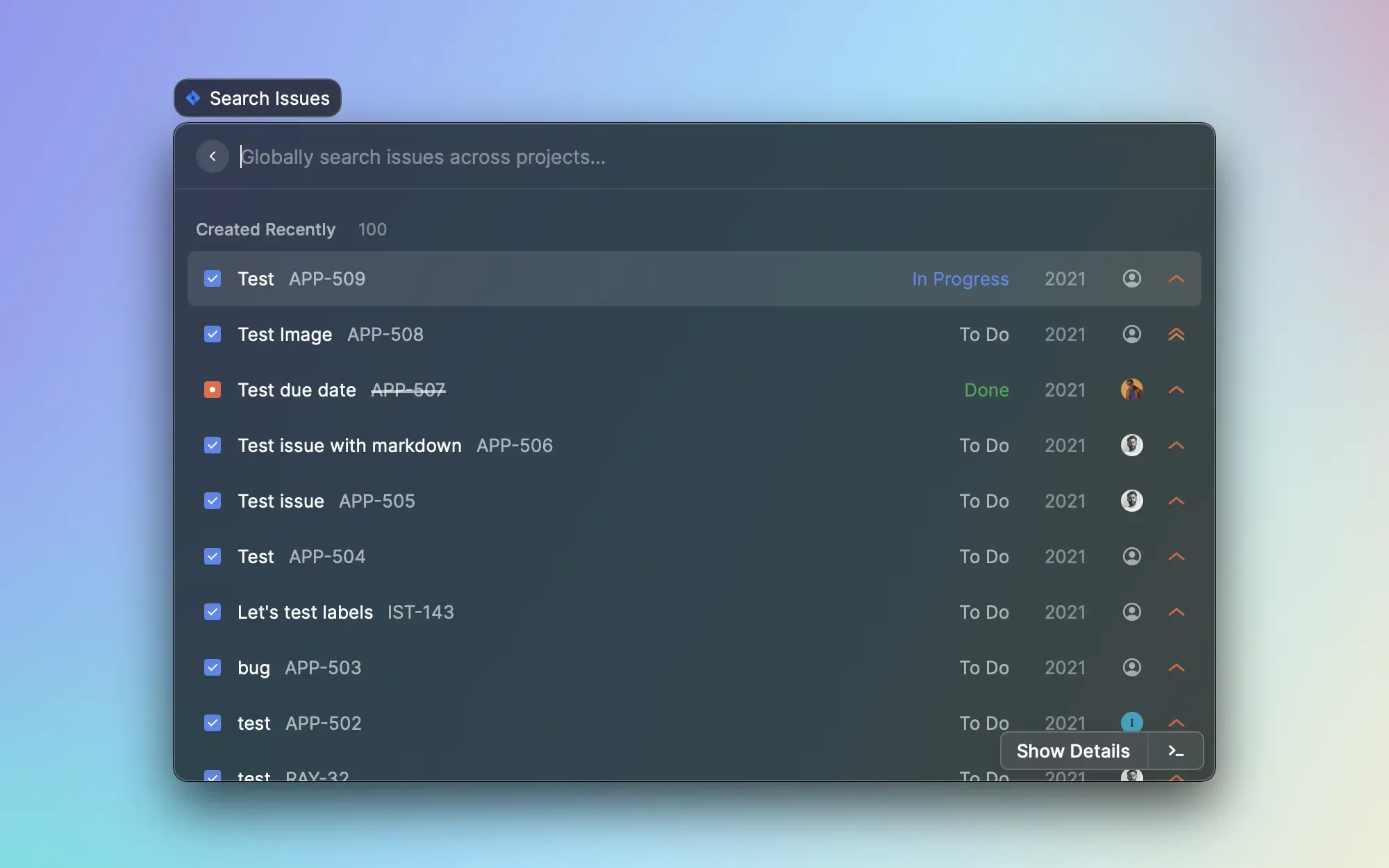 Jira extension right from Raycast