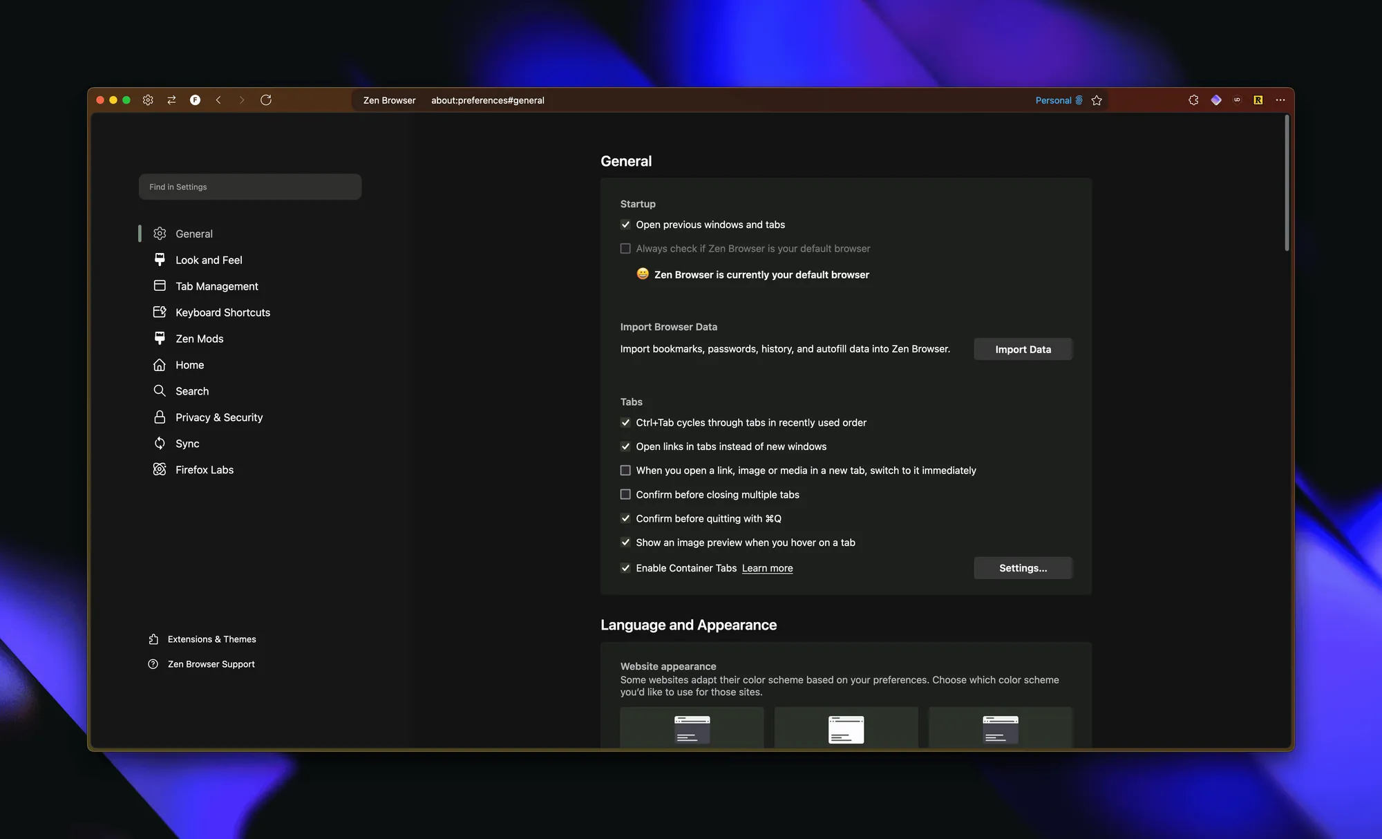 The compact mode in Zen hides everything and looks like Arc